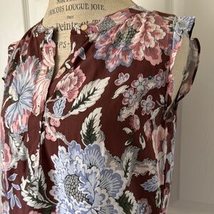 Loft brand Floral Sleeveless  Top